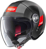 Nolan N21 Visor Spheroid Jet hjälm Svart Vit S