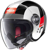 Nolan N21 Visor Spheroid Jet hjälm Vit Grön 2XL