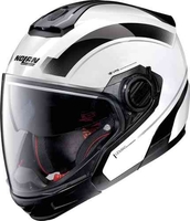 Nolan N40-5 GT Resolute N-Com Hjälm Svart Vit XL