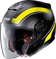 Nolan N40-5 Resolute N-Com Jet hjälm Svart Gul XS