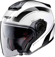 Nolan N40-5 Resolute N-Com Jet hjälm Svart Vit XL