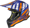 Nolan N53 Cliffjumper Motocross Hjälm,  blå-orange,  storlek S för män