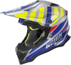Nolan N53 Cliffjumper Motocross Hjälm,  grå-blå,  storlek XS för män