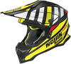 Nolan N53 Cliffjumper Motocross Hjälm,  svart-vit-gul,  storlek XL för män