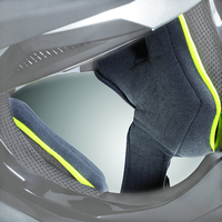 Nolan N53 Clima Comfort Kinden Kuddar,  grå,  storlek M för män