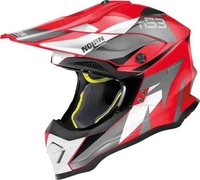 Nolan N53 Portland Motocross hjälm Vit Röd M