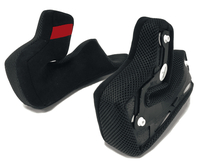 Nolan N60-6 Clima Comfort Kindkuddar,  svart-röd,  storlek 2XS för män