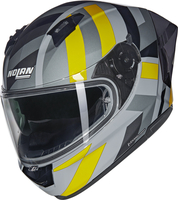 Nolan N60-6 Sport Dinamico Hjälm,  svart-grå-gul,  storlek XS för män