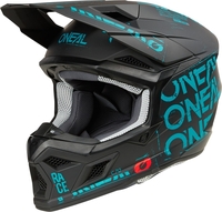 Oneal 3SRS Static Motocross hjälm,  svart-blå,  storlek 2XL för män