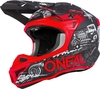 Oneal 5Series HR V.22 Motocross hjälm,  svart-röd,  storlek 2XL för män