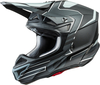 Oneal 5Series Polyacrylite Sleek Motocross hjälm,  svart-grå,  storlek S