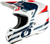 Oneal 5Series Polyacrylite Sleek Motocross Hjälm Vit Röd Blå L