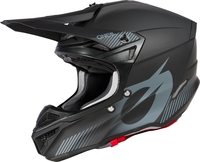 Oneal 5SRS Polyacrylite Solid V.25 Motocross hjälm,  svart-grå,  storlek S för män