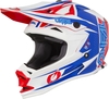 Oneal 7Series Strain Motocross hjälm,  röd-blå,  storlek XS