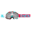 Oneal B-10 Pixel Motocross Glasögon Röd Blå en storlek