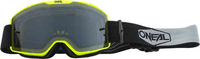 Oneal B-20 Plain Motocross Goggles Svart Gul