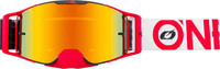 Oneal B-30 Bold Motocross Glasögon Svart Röd en storlek