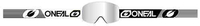 Oneal B-50 Force Silver Mirror Motocross Glasögon Svart Vit en storlek