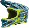 Oneal Blade Polyacrylite HR Downhill hjälm,  grön-gul,  storlek S