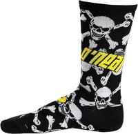 Oneal Crew Crossbones Motocross Strumpor Svart Grå Gul 39 40 41 42