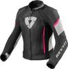 Revit Xena 3 Damer motorcykel skinnjacka Svart Vit Rosa 40