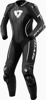 Revit Xena 3 One Piece damer motorcykel läder kostym,  svart-vit,  storlek 36 för kvinnor