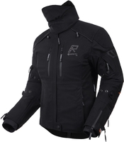 Rukka Flexorina vattentät dam-motorcykeltextiljacka,  svart-grå,  storlek 42 för kvinnor