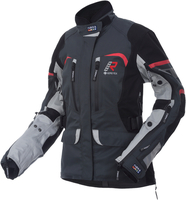 Rukka Rimorina Ladies Motorcycle Textile Jacket Damer Motorcykel Textil Jacka,  svart-grå-vit-röd,  storlek 36 för kvinnor