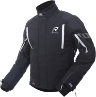 Rukka Shield-RD WP GTX Textil motorcykel jacka,  svart-vit,  storlek 66