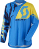 Scott 350 Race Barn Motocross Jersey Blå Gul XL