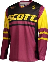 Scott 350 Race Regular Motocross Jersey Röd Gul XL