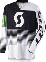 Scott 350 Track Barn Motocross Jersey Svart Vit S