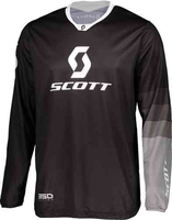 Scott 350 Track Regular Motocross Jersey Svart Grå L