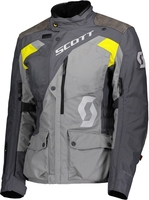 Scott Dualraid Dryo Damer Motorcykel Textil Jacka,  grå-gul,  storlek 44 för kvinnor
