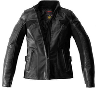 Spidi Mystic Ladies MC skinnjacka Svart 48