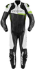 Spidi Race Warrior Pro Ett stycke motorcykel läder kostym perforerade Svart Grön 52