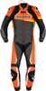 Spidi Race Warrior Pro Ett stycke motorcykel läder kostym perforerade Svart Orange 52