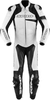 Spidi Race Warrior Pro Ett stycke motorcykel läder kostym perforerade Svart Vit 56