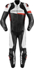 Spidi Race Warrior Pro Ett stycke motorcykel läder kostym perforerade Svart Vit Röd 54