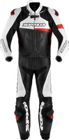 Spidi Race Warrior Touring Perforerad tvådelad motorcykel läder kos... Svart Röd 56