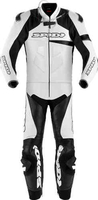 Spidi Race Warrior Touring Tvådelad motorcykel läder kostym länge Svart Vit 48