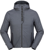 Spidi Rain H2Out vattentät motorcykel hoodie,  svart-grå,  storlek L för män