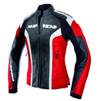 Spidi RR Ladies MC skinnjacka Svart Röd 46
