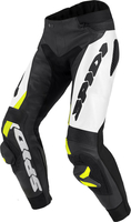 Spidi RR Pro Warrior Motorcykel läderbyxor,  svart-vit-gul,  storlek 48 för män