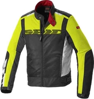 Spidi Solar Net Sport Motorcykel textil jacka Svart Gul 3XL