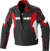 Spidi Sport Warrior H2Out Motorcykel textil jacka,  svart-röd,  storlek 2XL