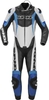 Spidi Sport Warrior Pr Perforerad ett stycke motorcykel läder kostym Svart Blå 46