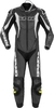 Spidi Sport Warrior Pr Perforerad ett stycke motorcykel läder kostym Svart Vit 54