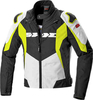 Spidi Sport Warrior Tex Motorcykel textil jacka Svart Vit Gul M