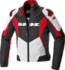Spidi Sport Warrior Tex Motorcykel textil jacka Svart Vit Röd 2XL